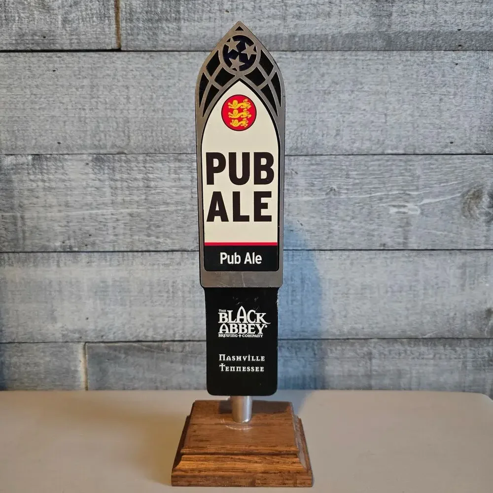 Black Abbey Brewing‎ Beer Tap Handle Double Sided Bock Krampus Nacht Pub Ale